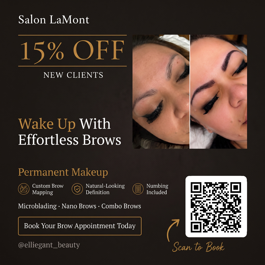 15 percent off new-client permanent makeup services at Salon LaMont