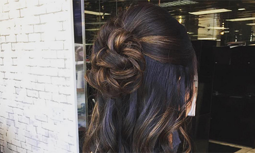 Bridal and special event hair styling at Salon Lamont
