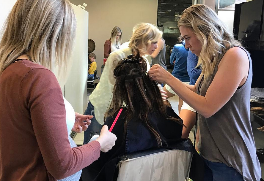 Luxury hair extensions Salt Lake City at Salon Lamont
